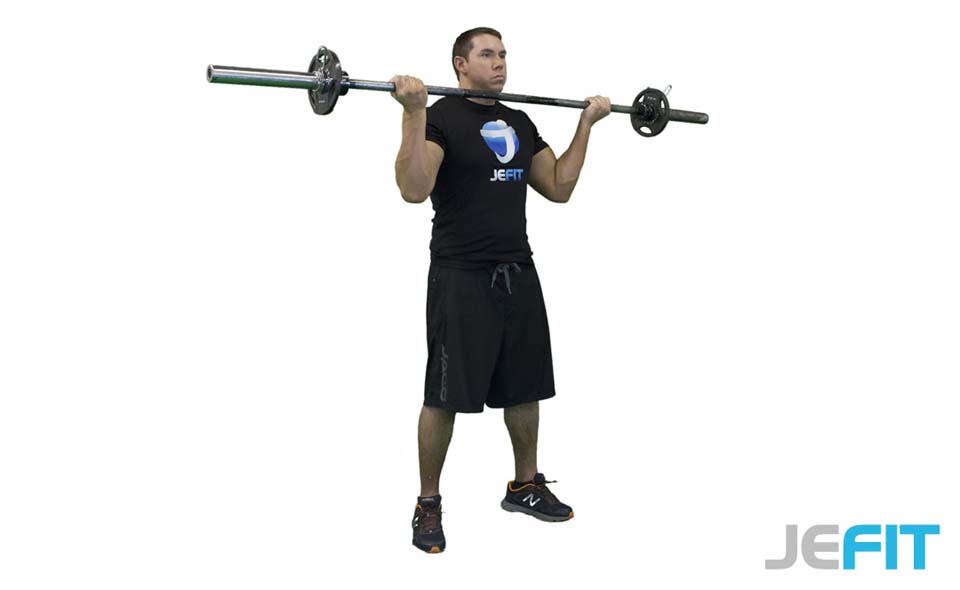 Barbell Bicep Curl (Wide Grip)