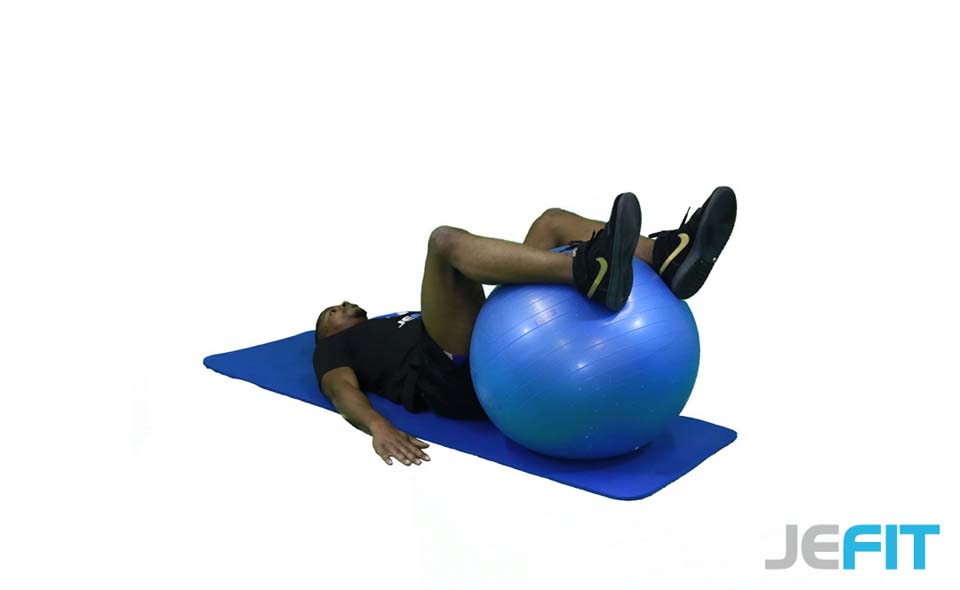 Stability Ball Reverse Crunch