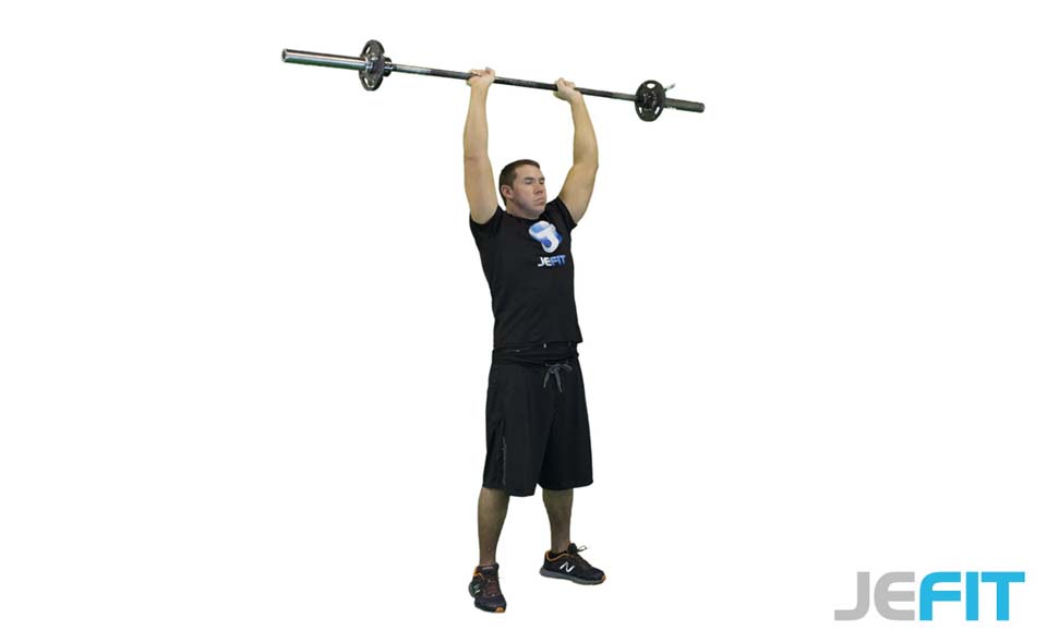 Barbell Overhead Tricep Extension