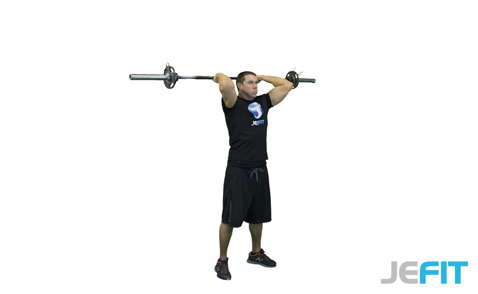 Barbell Overhead Tricep Extension